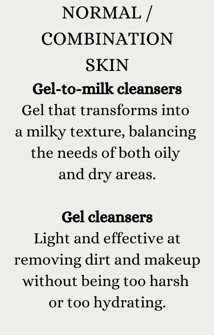 Picture showing what skin cleanser is best for normal skin