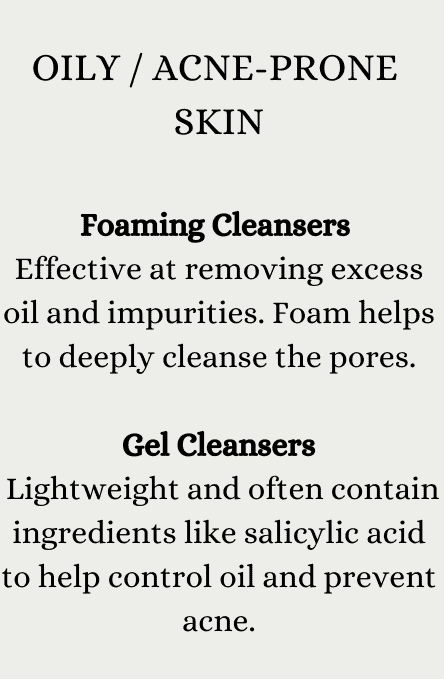 Picture showing what skin cleanser is best for oily skin