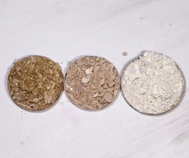Picture of three different shades of highlighter