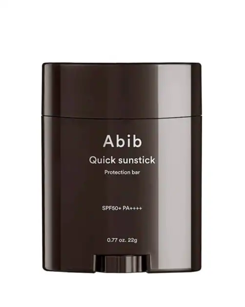 Picture of Abib Quick Sunstick as part of skincare routine for glowing skin