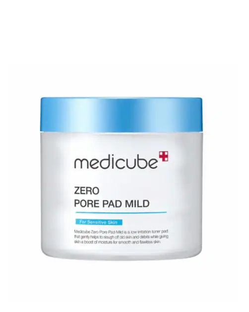 Picture of Medicube PHA Zero Pore pad Mild as part of skincare routine for glowing skin
