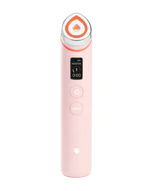 Picture of Medicube AGE-R Booster Pro device as part of skincare routine for glowing skin